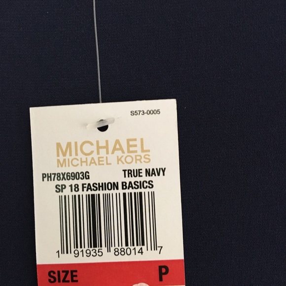 MICHAEL Michael Kors navy dress SIZE P - Picture 5 of 8